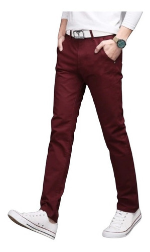 Imagen 7 de 7 de Pantalones Drill De Hombre Bolsillo Chino, Pantalones Strech