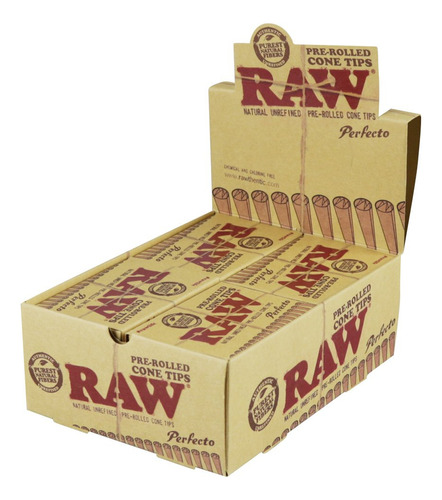 Pantalla De 20 Piezas - Puntas De Cono Preenrolladas Raw® Pe