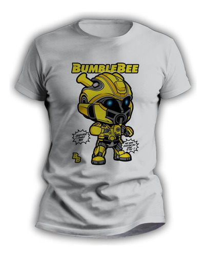 Remeras Infantiles Sublimadas Estampadas Bumblebee - 7008