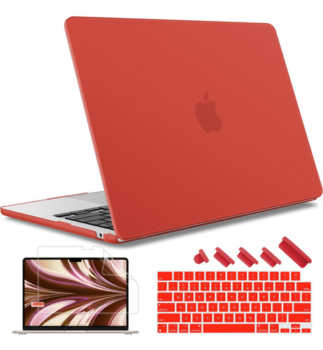 Funda May Chen Para Macbook Air 13 M2 + C/teclado Red