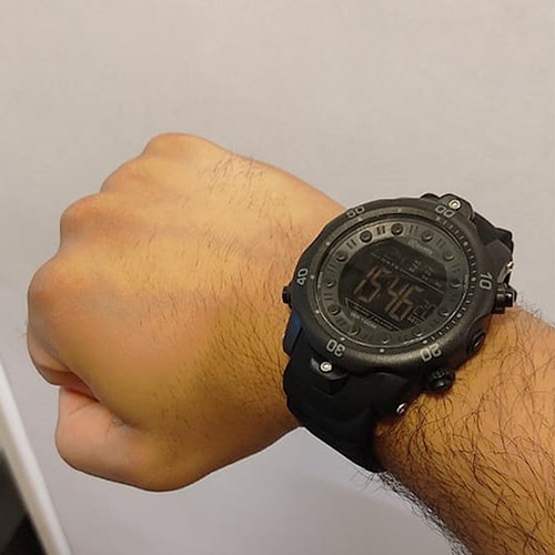 Imagem 2 de 6 de Relogio Masculino X Games Esportivo Preto E Cinza Pulseira
