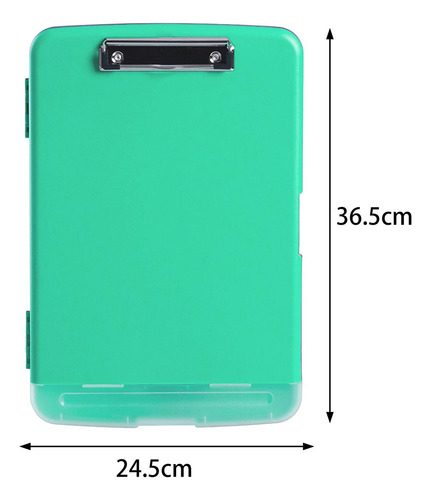Organizador De Documentos Elegante Con Compartimento Verde