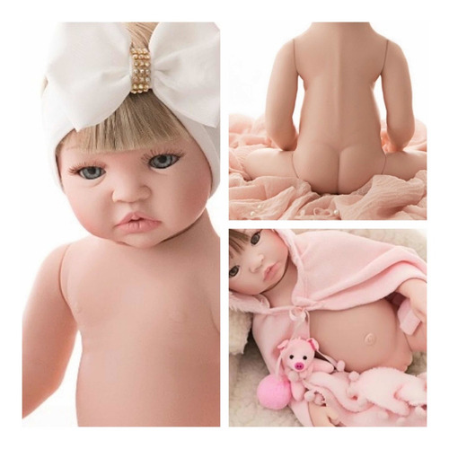 Imagem 1 de 8 de Bebê Reborn Barata Promoção Mamadeira Chupeta - 17 Itens