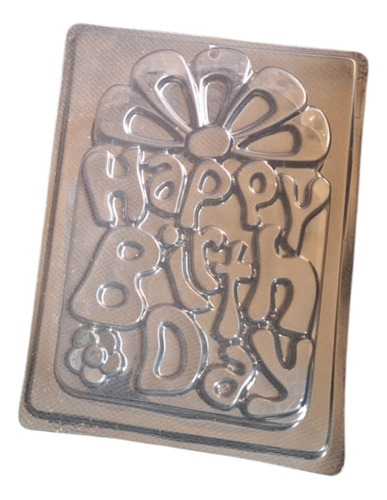 * Molde Grande Gelatina Chocolate Regalo Happy Birthday Yeso