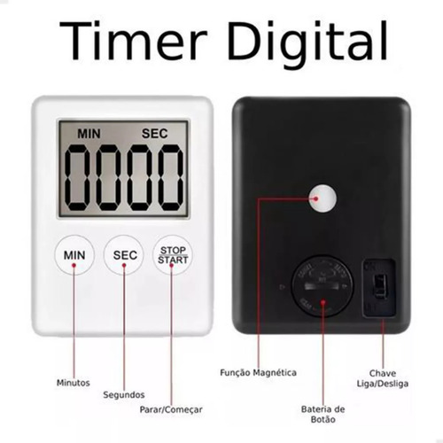 Cronómetro Digital Para Cocina/gimnasio