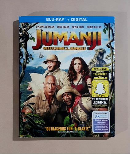 Jumanji Welcome To The Jungle -importada- Blu-ray Original