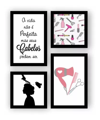 Kit Quadros Decorativos Salão de Beleza - Datela