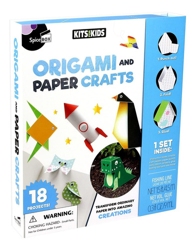 Spicebox Kits Actividad Infantile Para Niño Origami Idad