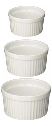 Set X3 Copetineros Ramequin Dip Bowls De Cerámica Kuchen