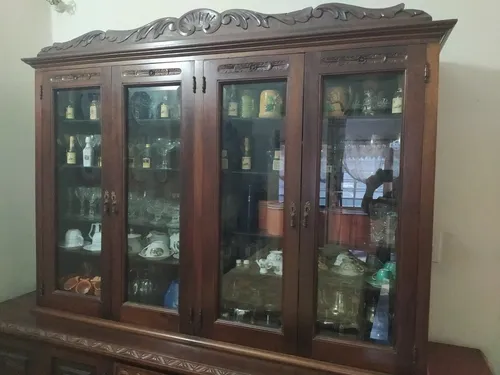 Vitrina Para Comedor En Caoba (Usado)