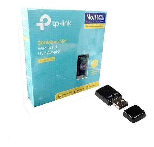 Adaptador Wifi Tp-link, Usb Hasta 300mbps, Modelo: Tl-wn823n