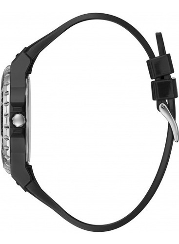 Imagen 2 de 4 de Reloj Guess Mujer Gw0041l5 Plástico Negro Piedras