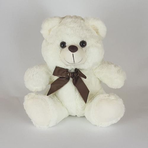 Imagem 1 de 3 de Urso De Pelúcia 27cm Creme