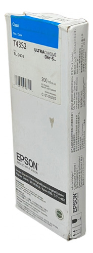 Cartucho Original Epson T43s2. Sl-d870 Cyan T43s220