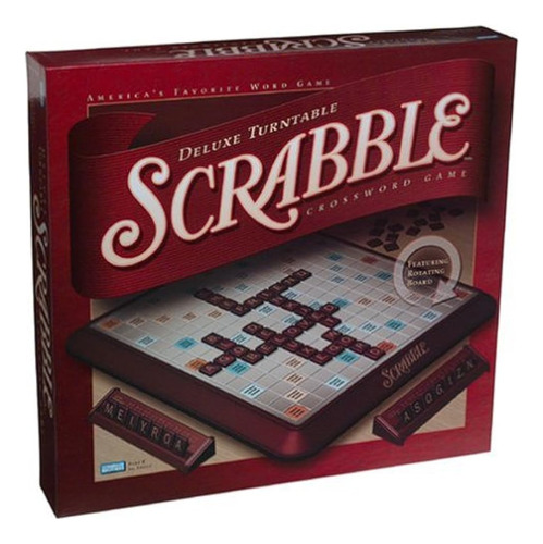 Scrabble Deluxe Turntable Game Por Hasbro Gaming