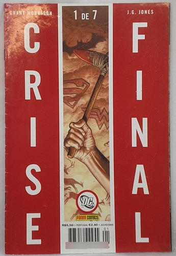 Gibi Dc Crise Final - 1 De 7 - Editora Panini Comics (Usado)
