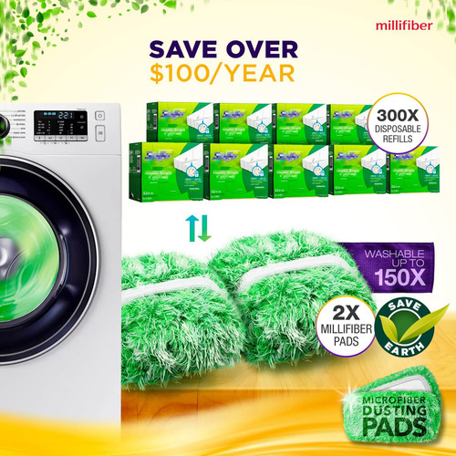 Millifiber Heavy Duty Duster Refills For Swiffer Sweeper Mop