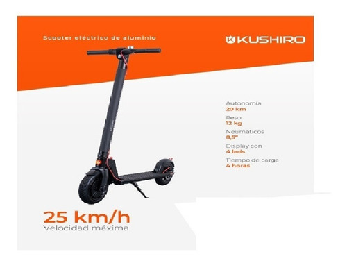 Imagen 4 de 8 de Monopatin Electrico Scooter 250w Autonomia 20km Con Display