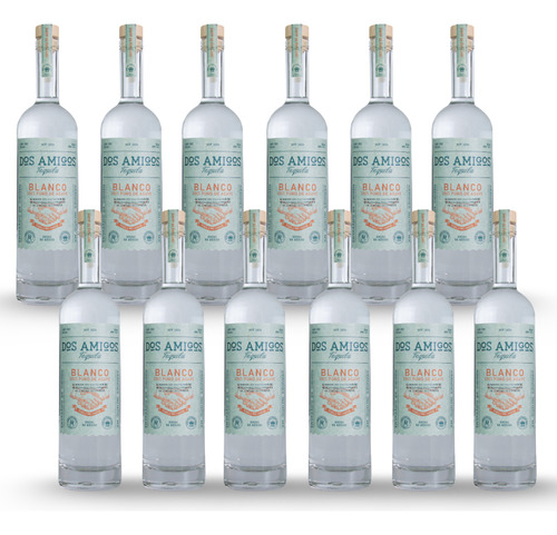 Pack De 12 Tequila Dos Amigos Blanco 750 Ml