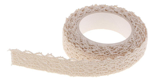 2 X 2 Yardas Hermosa De Encaje Cinta Washi Adornos De Beige