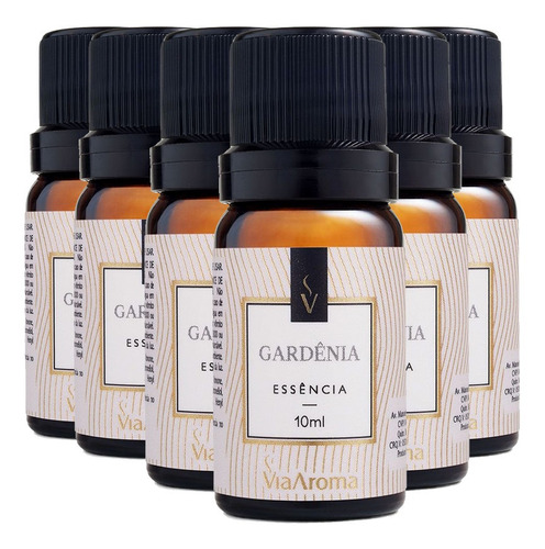 Essência Gardenia 6 X 10ml - Via Aroma