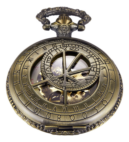 Bronze - Reloj De Bolsillo Mecanico Antiguo Para Hombre, Esq