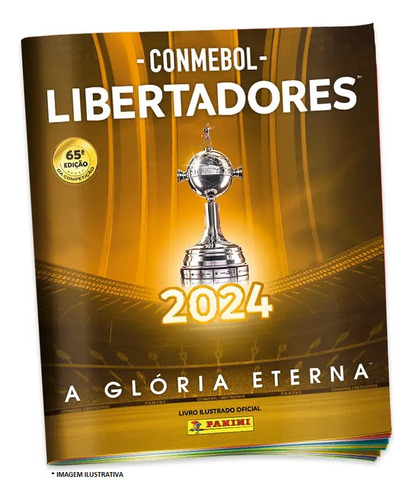Album Capa Cartão + 6 Envelopes Libertadores 2024 - Panini