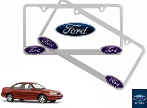 Par Porta Placas Ford Contour 2.0 1995 Original