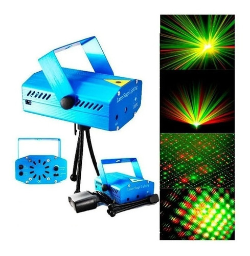 Luz Laser Audio Ritmica Multi Punto Navideña Discotecas Bar