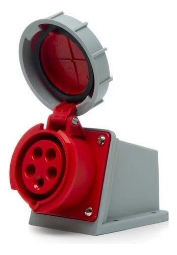 Tomacorriente Exterior Industrial Ip67 3p+n+t 16a 927503 Color Rojo