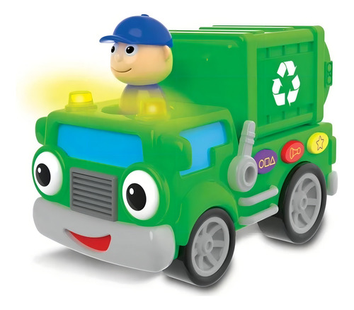 Camión Reciclador Para Niños The Learning Color Verde