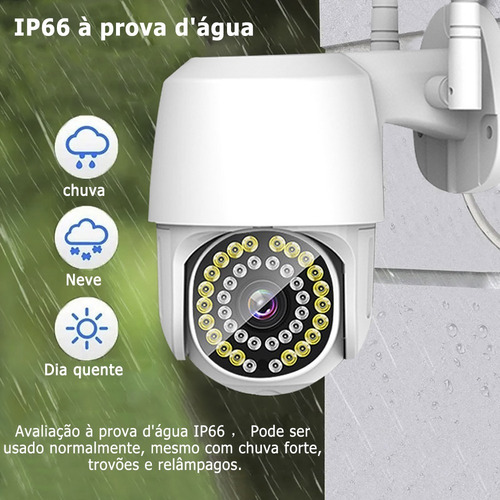 Imagem 5 de 9 de Câmera De Segurança Hd Wifi 38 Led 1080p Com Alarme