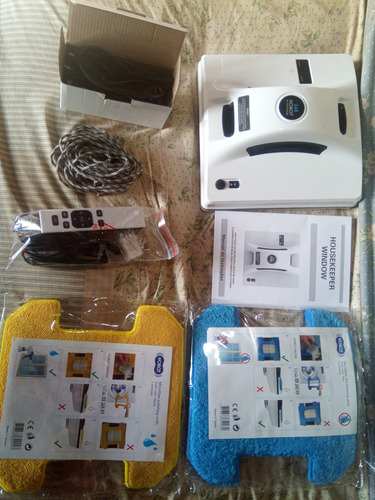 Robo Limpa Vidros Polishop Hobot268 Branco (Usado)