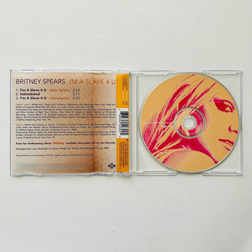 Britney Spears Im A Slave 4 U Uk Cd Single 3 Temas (Usado)