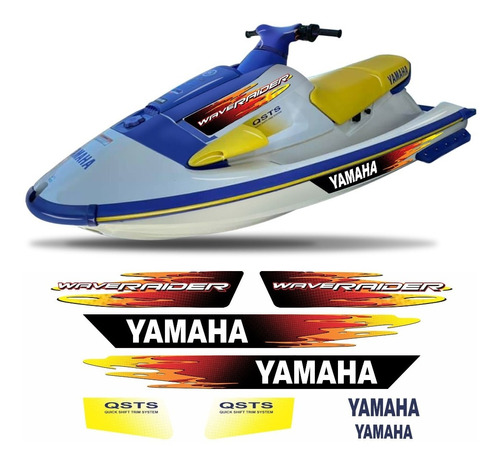 Kit Adesivos Compatível Com Yamaha Jet Ski Wave Raider Kit40