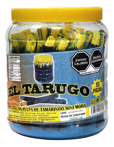 Mini Banderilla Mora Azul El Tarugo 50 Piezas