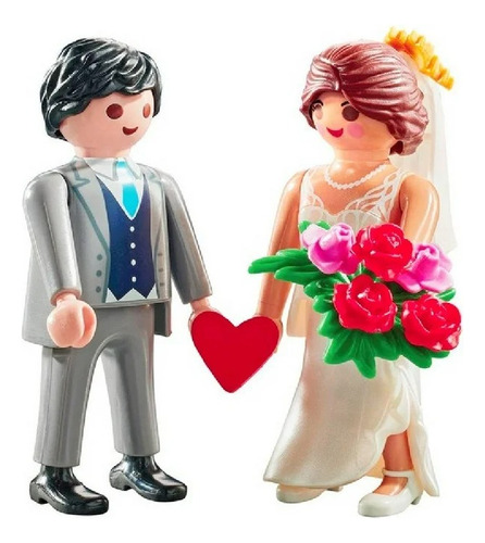 Set Juego Playmobil Duopack Pareja Novios 11 Piezas Jwzs-77