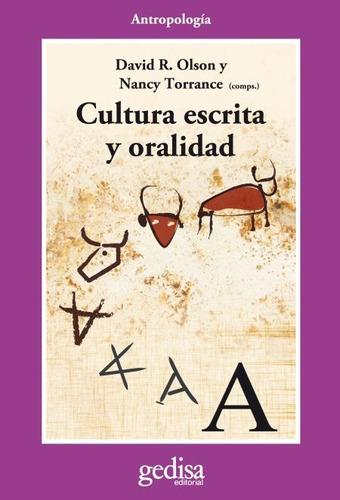 Cultura Escrita Y Oralidad, De Olson, David R. Editorial Gedisa, Tapa Blanda En Español