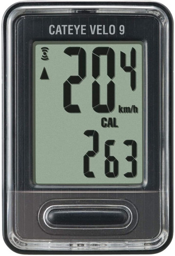 Imagen 1 de 6 de Velocimetro Odometro Cateye 9 Funciones Ciclocomputadora