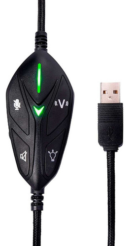 Audifonos Vsg Gamer Shake Alambricos Usb Negro