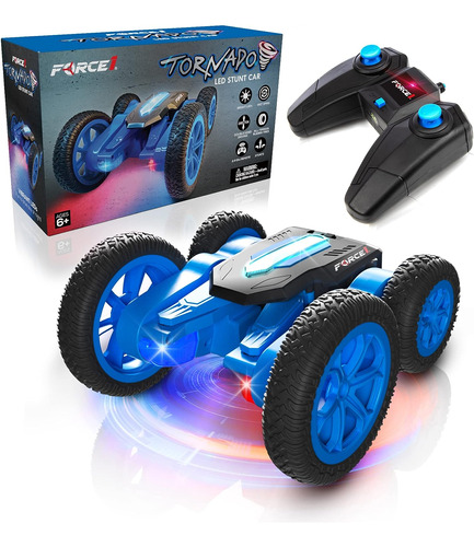 Coche Con Control Remoto Led Force1 Tornado Para Niños, Dobl