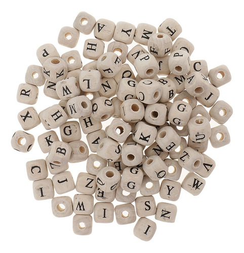 4 X 100 Piezas De Letras Del Alfabeto En Forma De Cubo De Ma