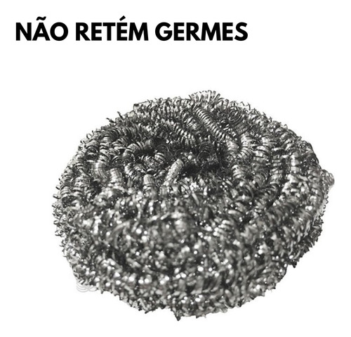 Esponja Brilho Pan Lava Grelha De Aço Ino 17 Gramas 1 Uni