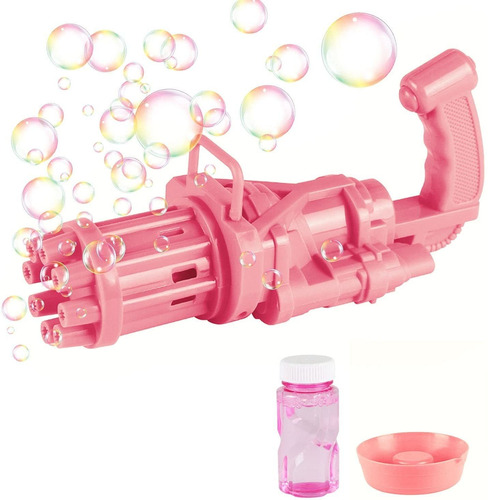 Imagen 4 de 7 de Burbujero Electrico Gattling Color Rosa Últimas Ltf Shop
