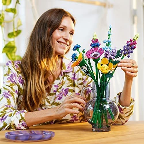 Lego Icons Ramo De Flores Silvestres Flores Artificiales Con
