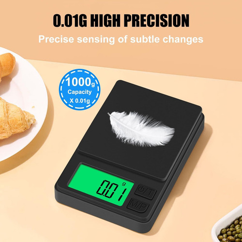 Báscula De Cocina Portátil De Precisión Mini De 1000 G