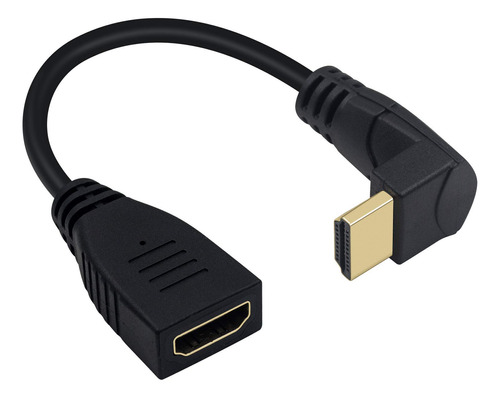 Poyiccot Cable De Extension Hdmi 8k, Corto 8k Hdmi 90 Grados