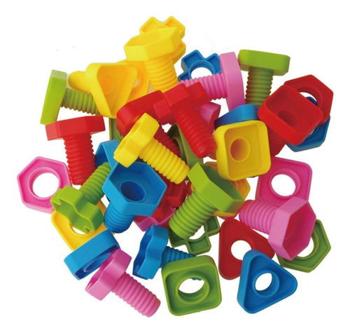 Rainbow Toyfrog Jumbo Nuts And Bolts Toys Para Niños Pequeño