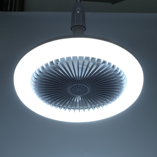 . Ventilador De Techo E27 Con Luz Led De 30 W Sin Mando A