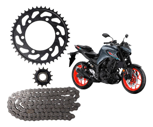 Kit De Arrastre Para Yamaha Mt03 ( Catalina Piñon Cadena )